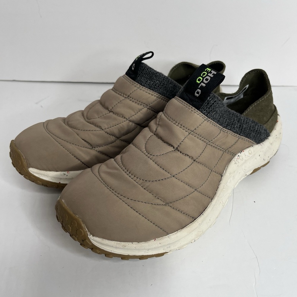 Womens Holo Eco Shoe Olive Beige Slip on Sneaker Casual Shoes Clogs 9.5 Comfort
